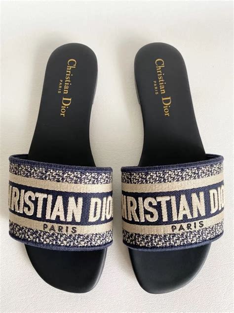 fake christian dior slides|authentic unisex christian dior slides.